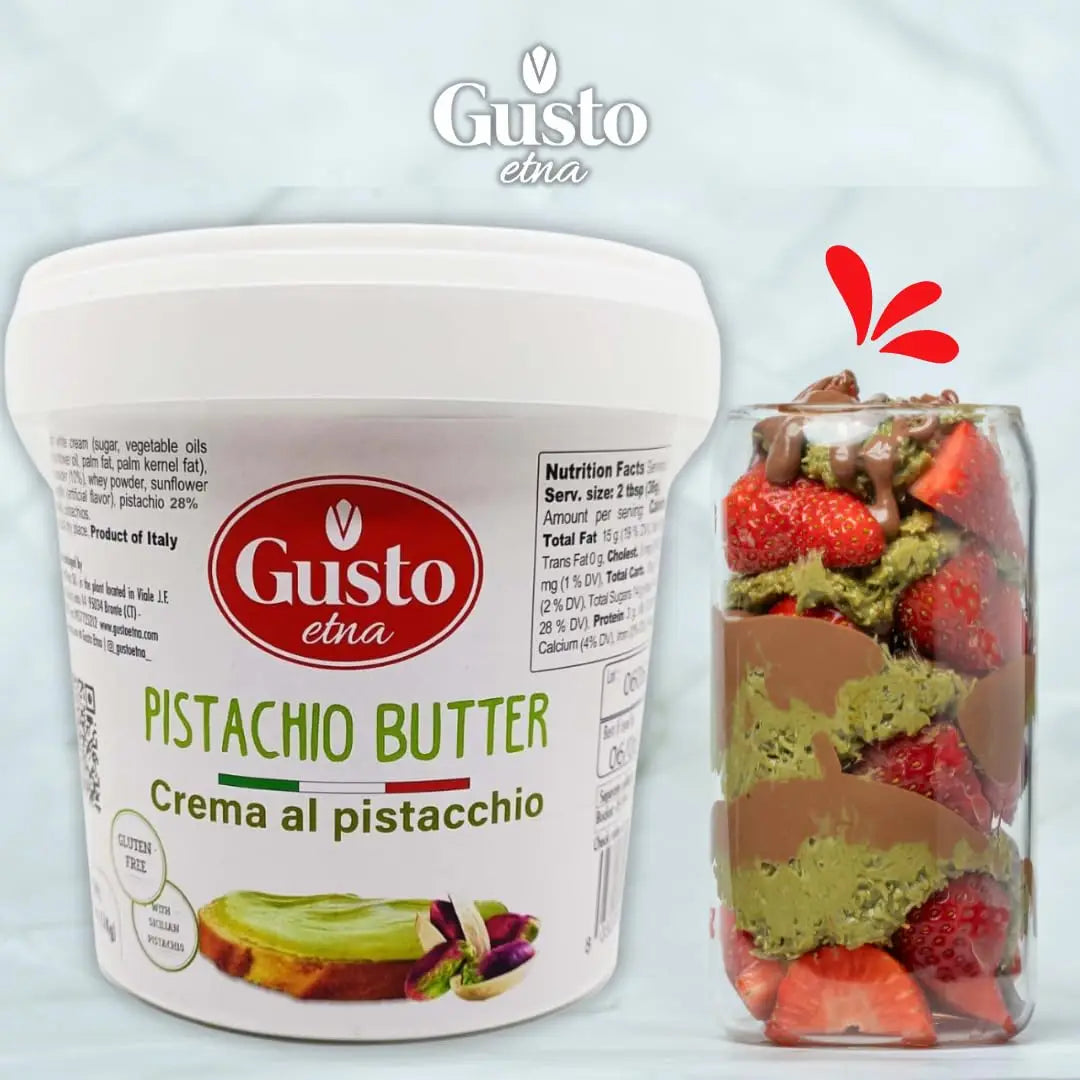 Gusto Etna Pistachio Butter Cream – 28% Premium Pistachio (6.6 lb)