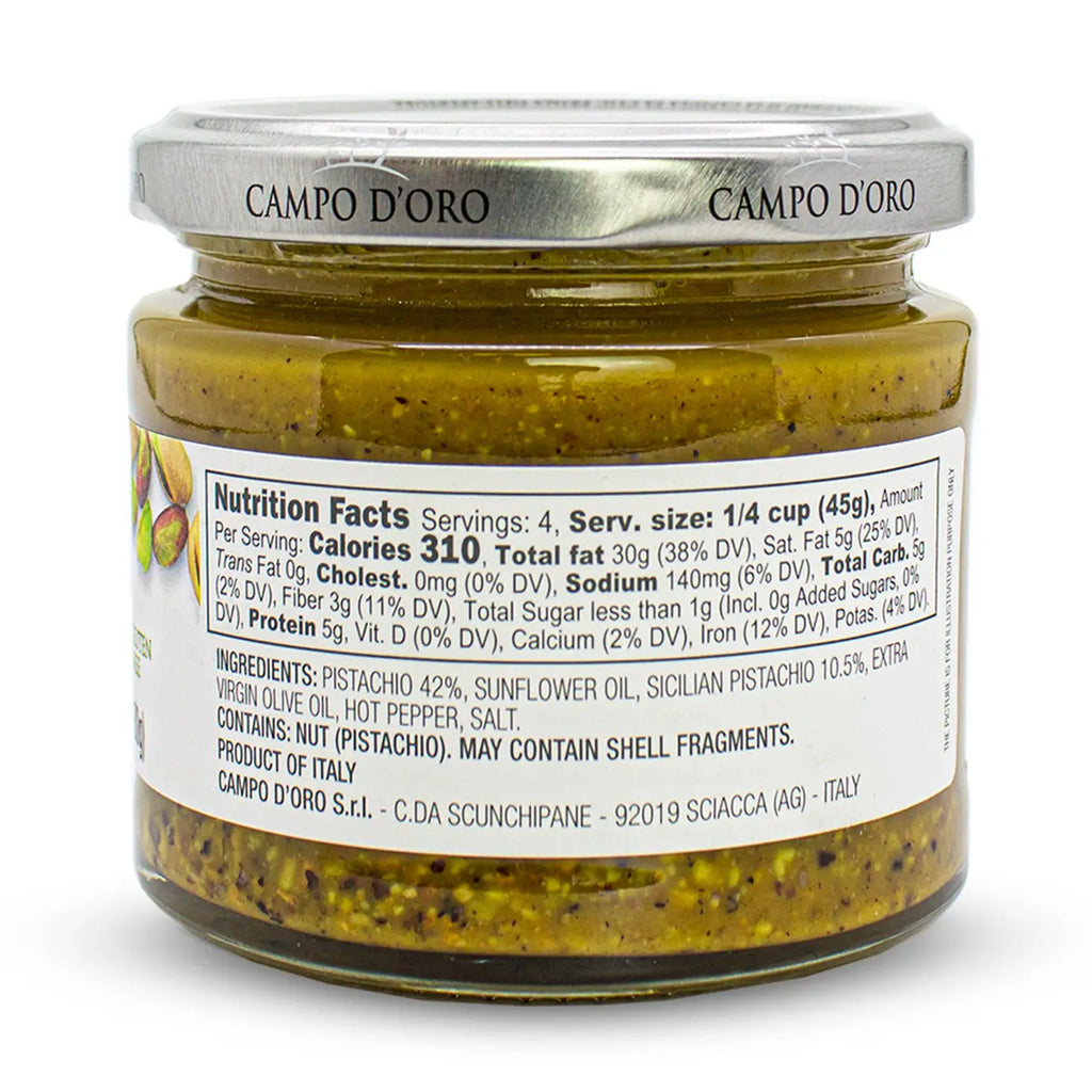Campo D’Oro Pistachio Pesto Sauce
