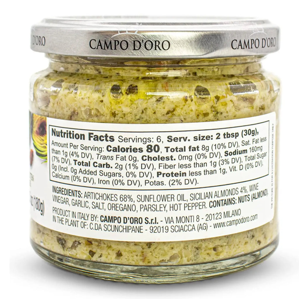 Campo D'oro Italian Artichoke almond spread