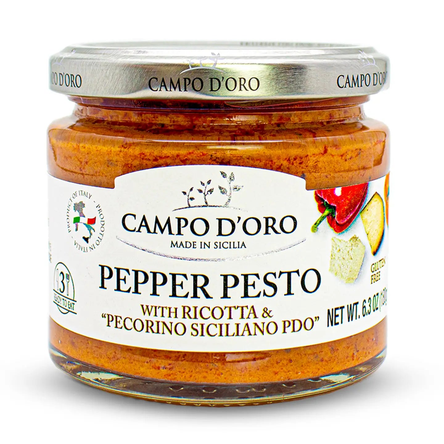 Campo D'oro Sicilian Pepper Pesto Ricotta and Pecorino  