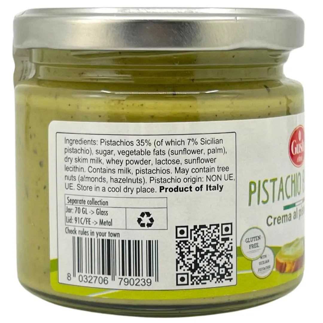 Gusto Etna Pistachio Butter Cream – 28% Premium Pistachio 