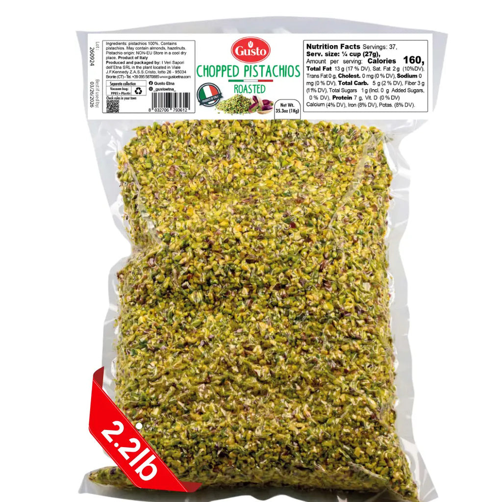 Gusto Chopped Pistachios packaged