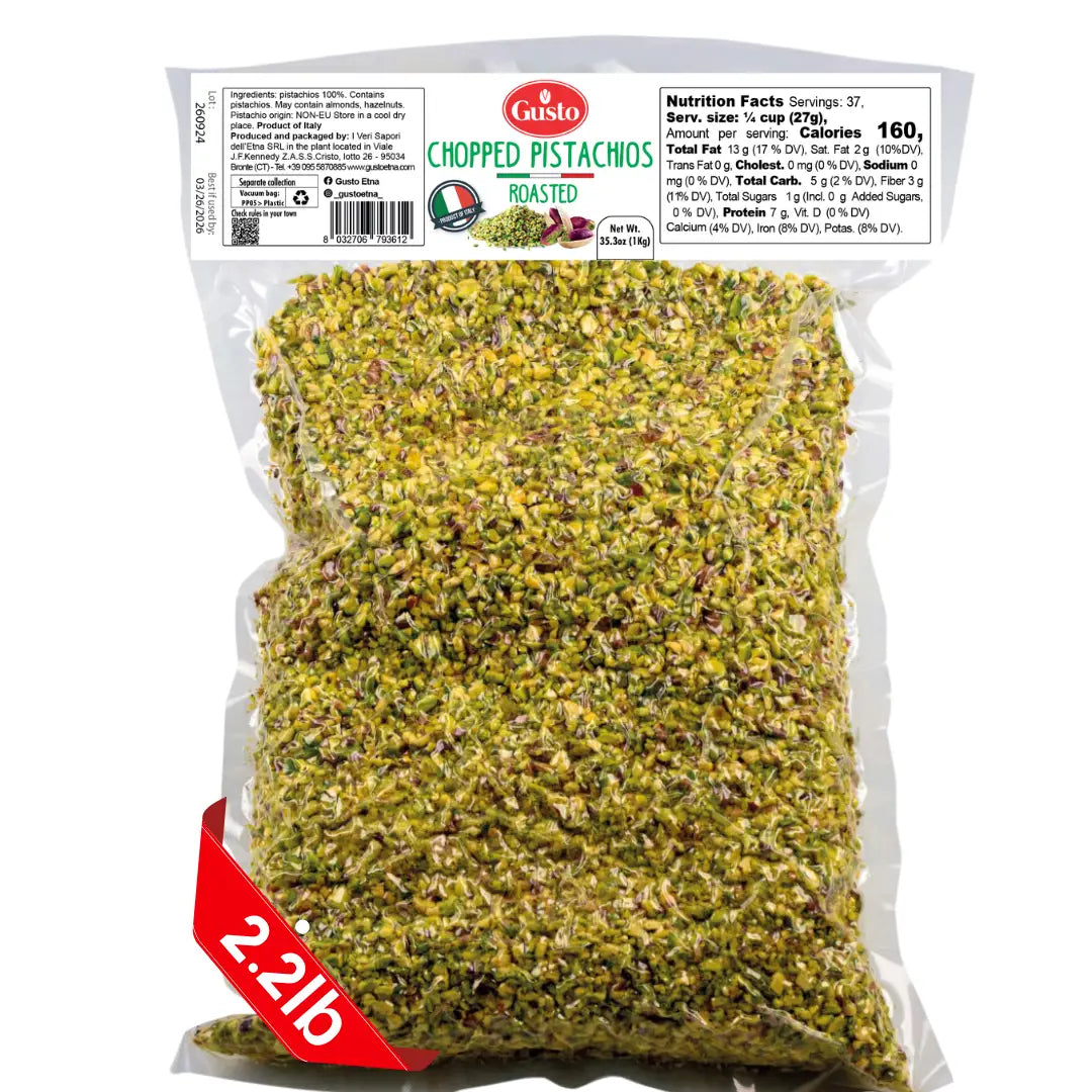 Gusto Chopped Pistachios packaged